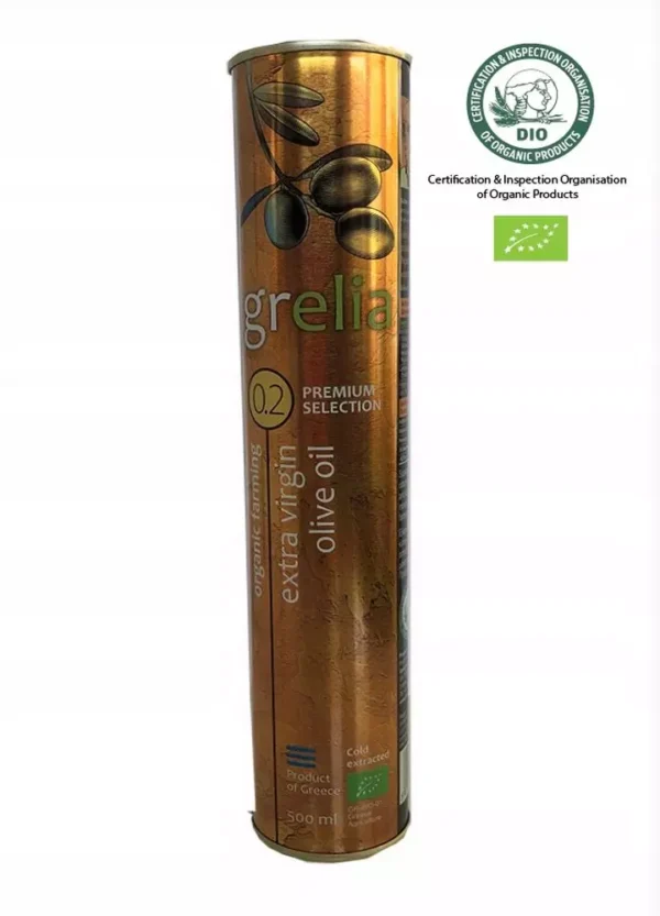 Oliwa grecka BIO Grelia Organic 02% 500 ml